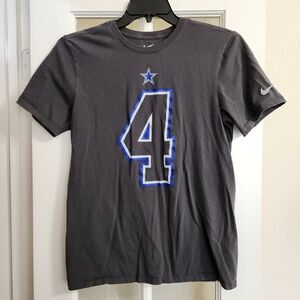 Nike Dallas Cowboys Dak Prescott #4 Athletic Cut Tee Size M